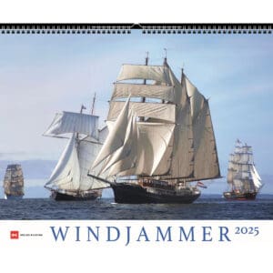Vitorlás témájú 2025-ös falinaptár kollekció 1 Windjammer 2025