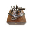 Szextáns mikrométerrel fadobozban 24 cm RNS-0426A